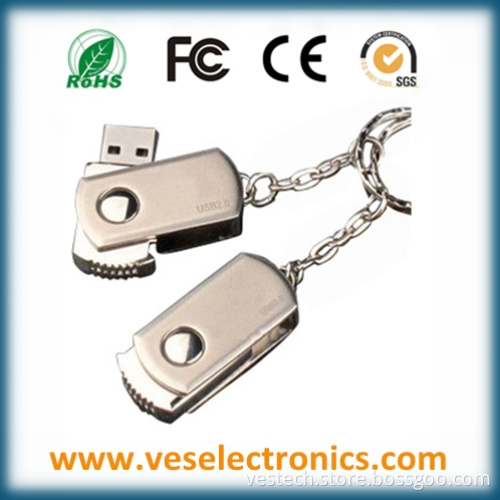 Metal Keyring Swivel USB Memory Stick